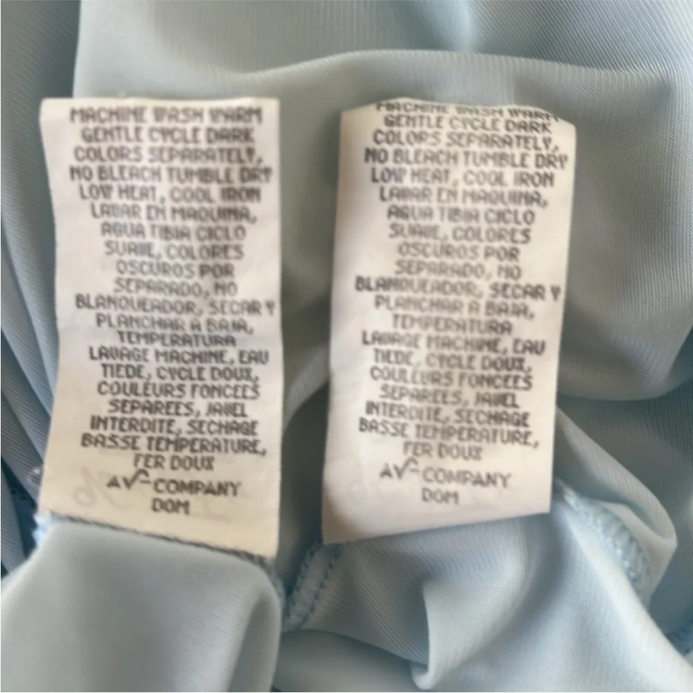 Vintage Vanity Fair Light Blue Nylon Lace Nightgown Robe Set M USA Made - Picture 12 of 15